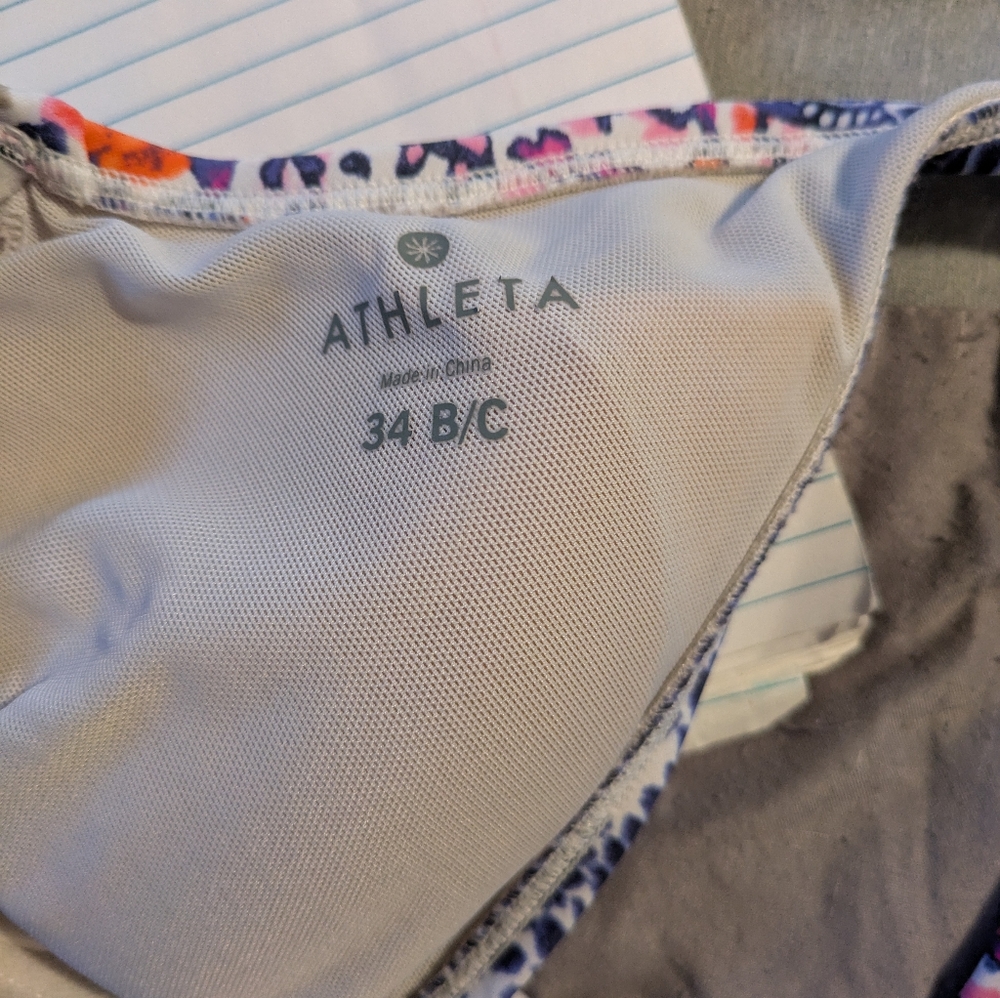 Athleta Colorful Patterned Bra - image 2